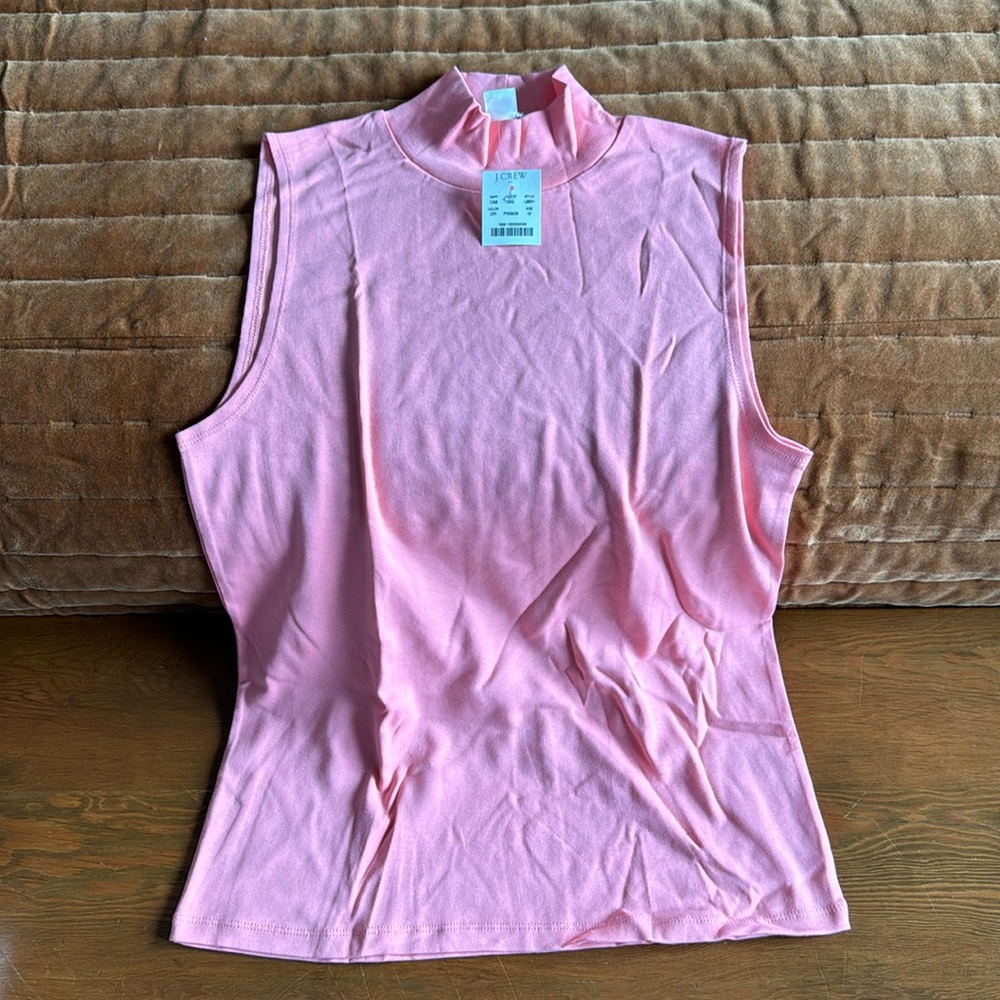 J. Crew Sleeveless Mockneck Top